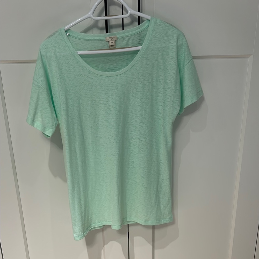 J. Crew Green Short Sleeve T-Shirt Relaxed Fit